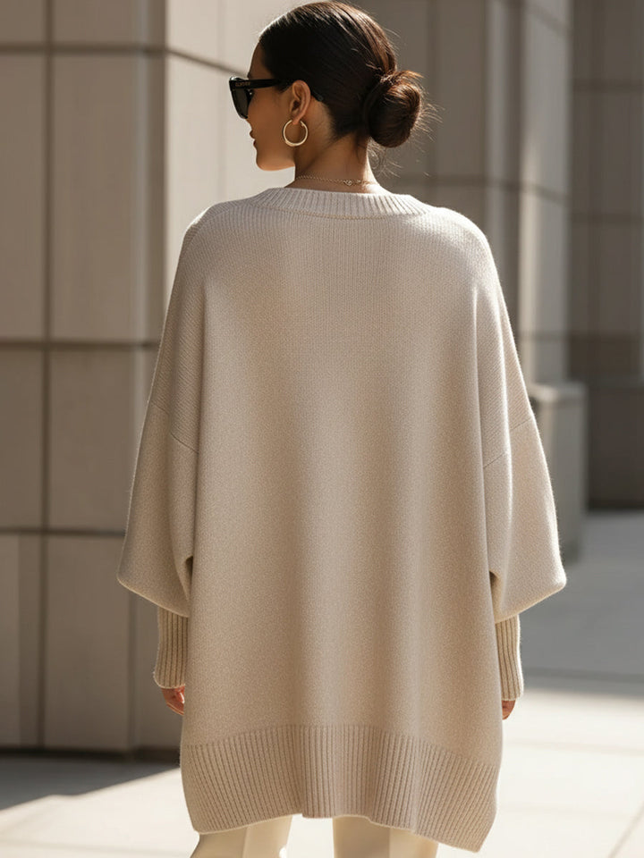 Ludovica | Maglione Oversize con Scollo Ampio