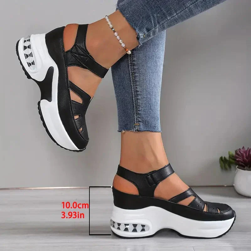 Riva | Sandali Platform con Chiusura a Strappo